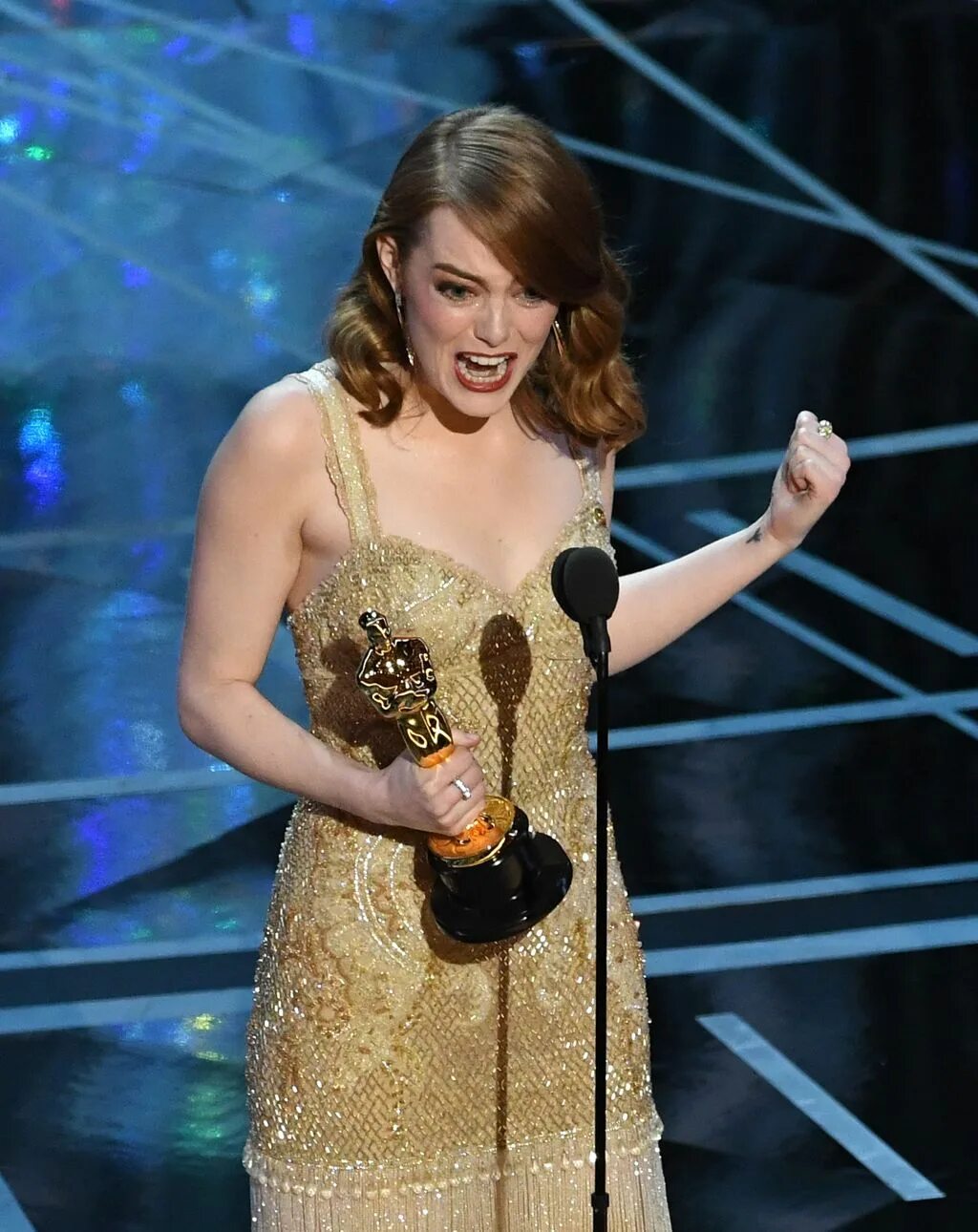 Emma stone oscar. Emma Stone Oscar 2017.