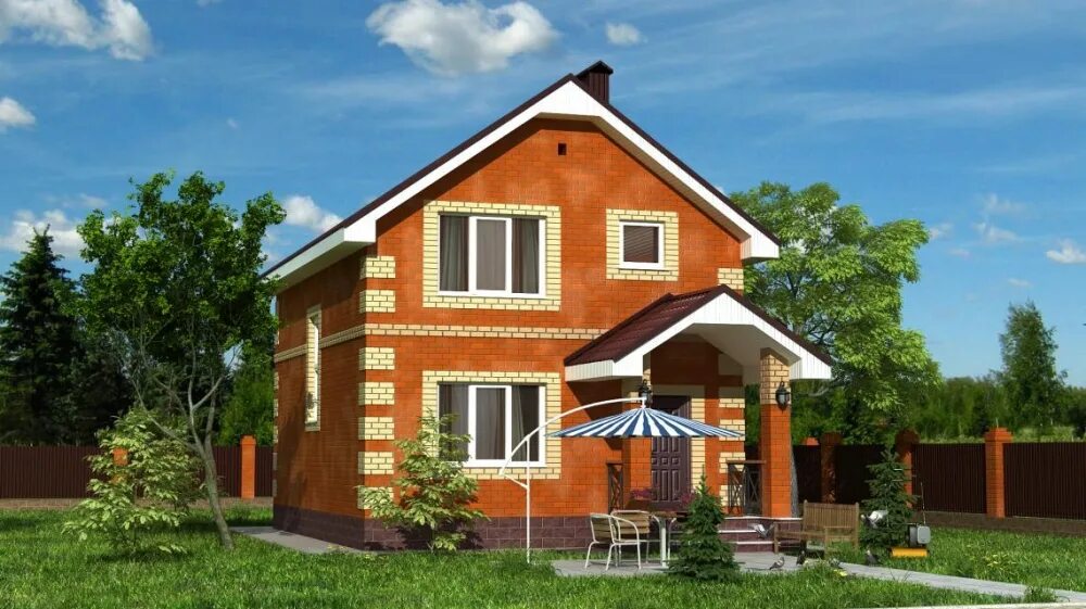 Кирпичный дом в уфе. Простой кирпичный дом. коттедж 105. небольшие коттеджи в хабаровске. проект дома уфа.