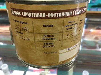 Основные производители пороха