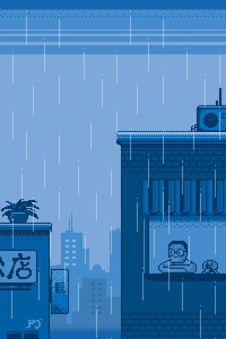 Pixel art gif. Пиксельный дождь. Пиксельный город с дождем. Пиксель арт. Пиксельные гифки.