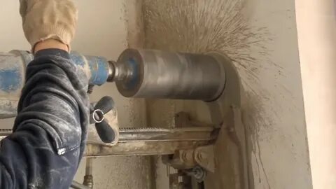Сверление отверстий алмазной коронкой