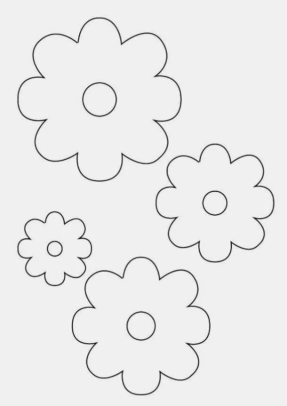 Трафарет цветочка. Цветы аппликация для детей. Трафарет цветов для вырезания. Трафарет цветов. Аппликация.