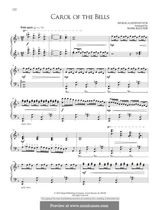 Музыка carol of the bells. Щедрик Carol of the Bells Ноты для фортепиано. Carol of the Bells Ноты для фортепиано. Щедрик Carol of the Bells Ноты для хора. Щедрик Ноты для фортепиано сложная версия.