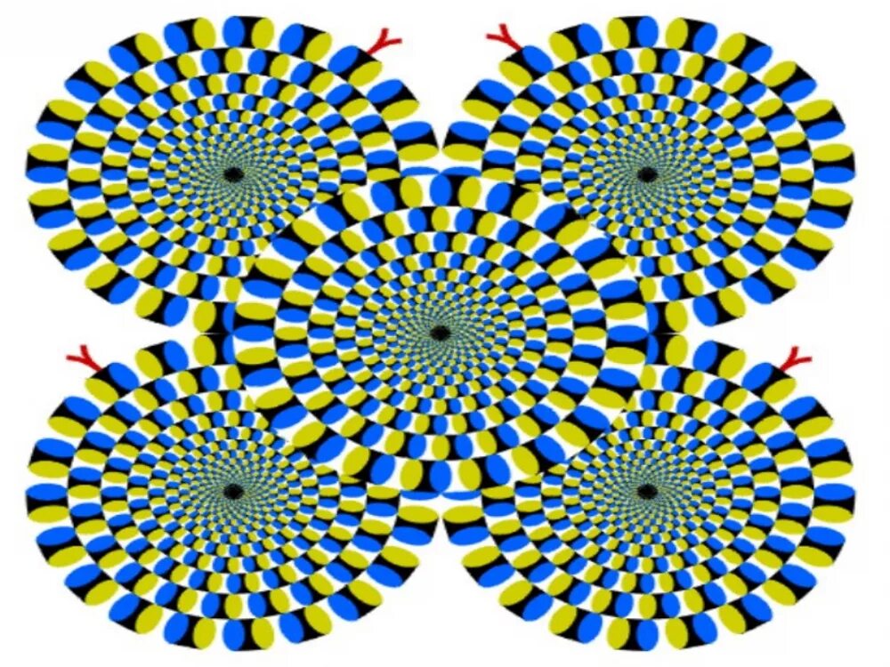 Акиоши Китаока иллюзия. Японский психолог Акиоши Китаока. Вращающийся змей Акиоши Китаока. Движущиеся оптические иллюзии.