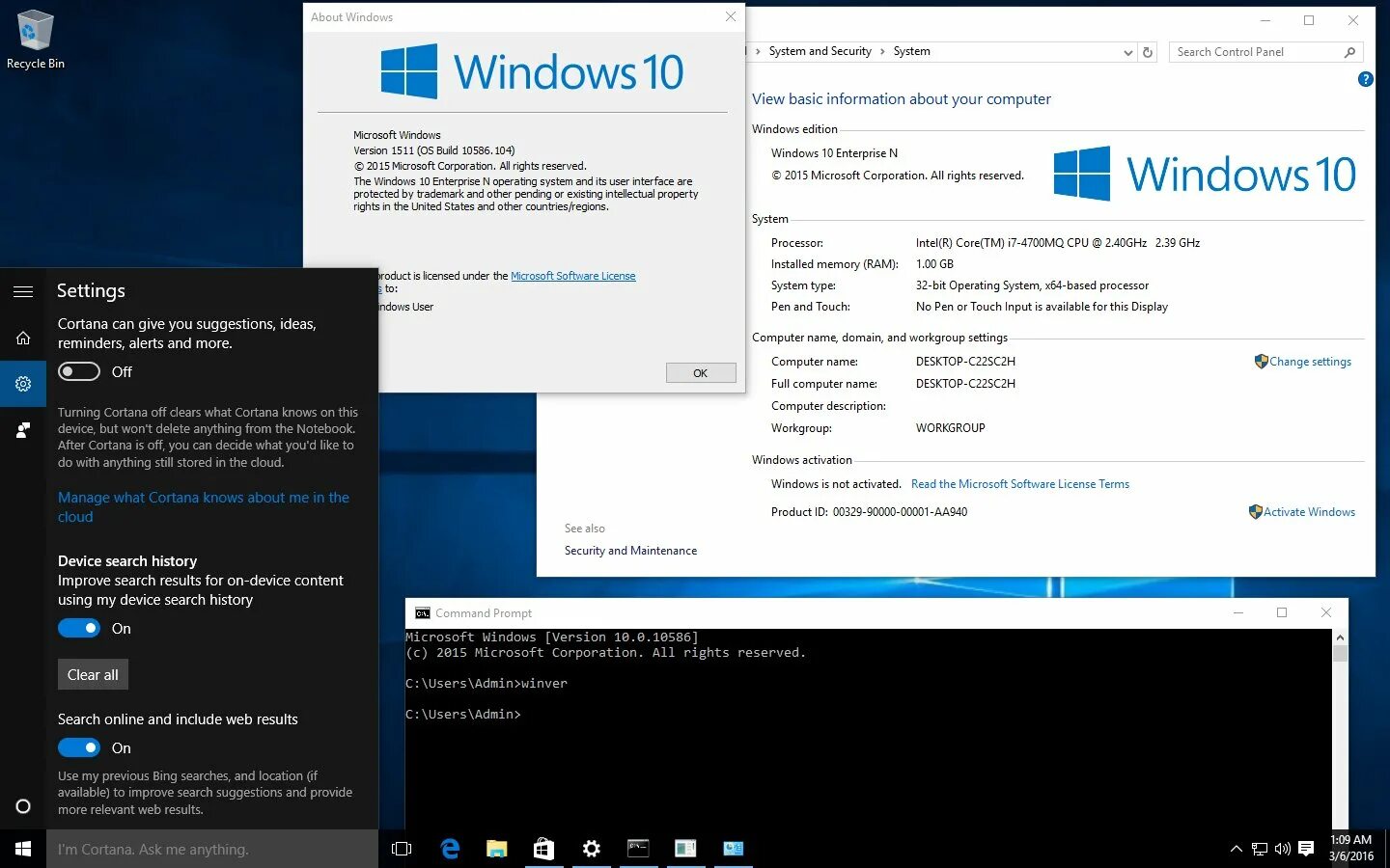 Windows 10 1511. Everything Windows 10. MSDN 1.5 10-g1. Everything windows