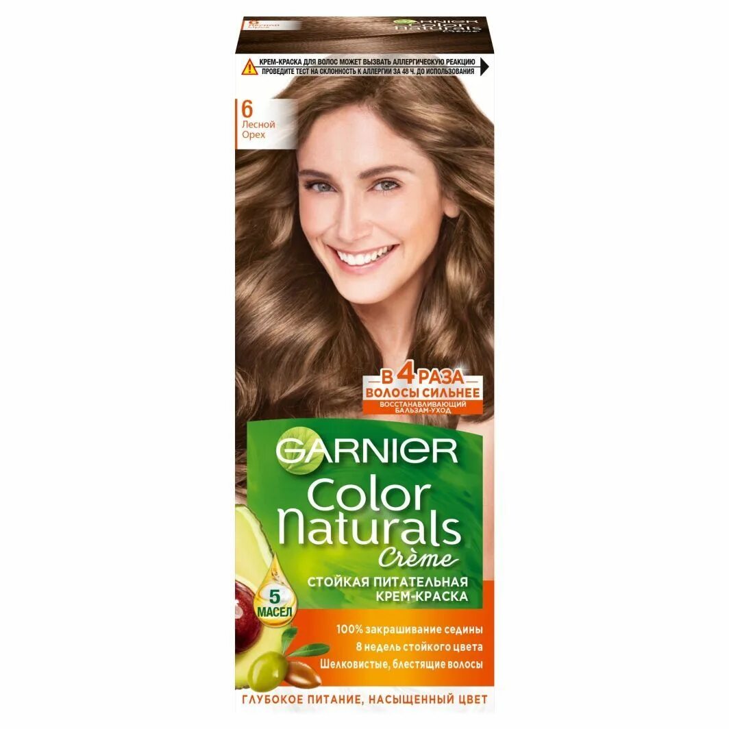 Натуральная крем краска волос. Краска для волос garnier color naturals 6 лесной орех. колор гарньер краска 6 лесной орех. краска гарньер лесной орех. garnier крем-краска для волос color naturals 6 лесной орех, 110 мл.