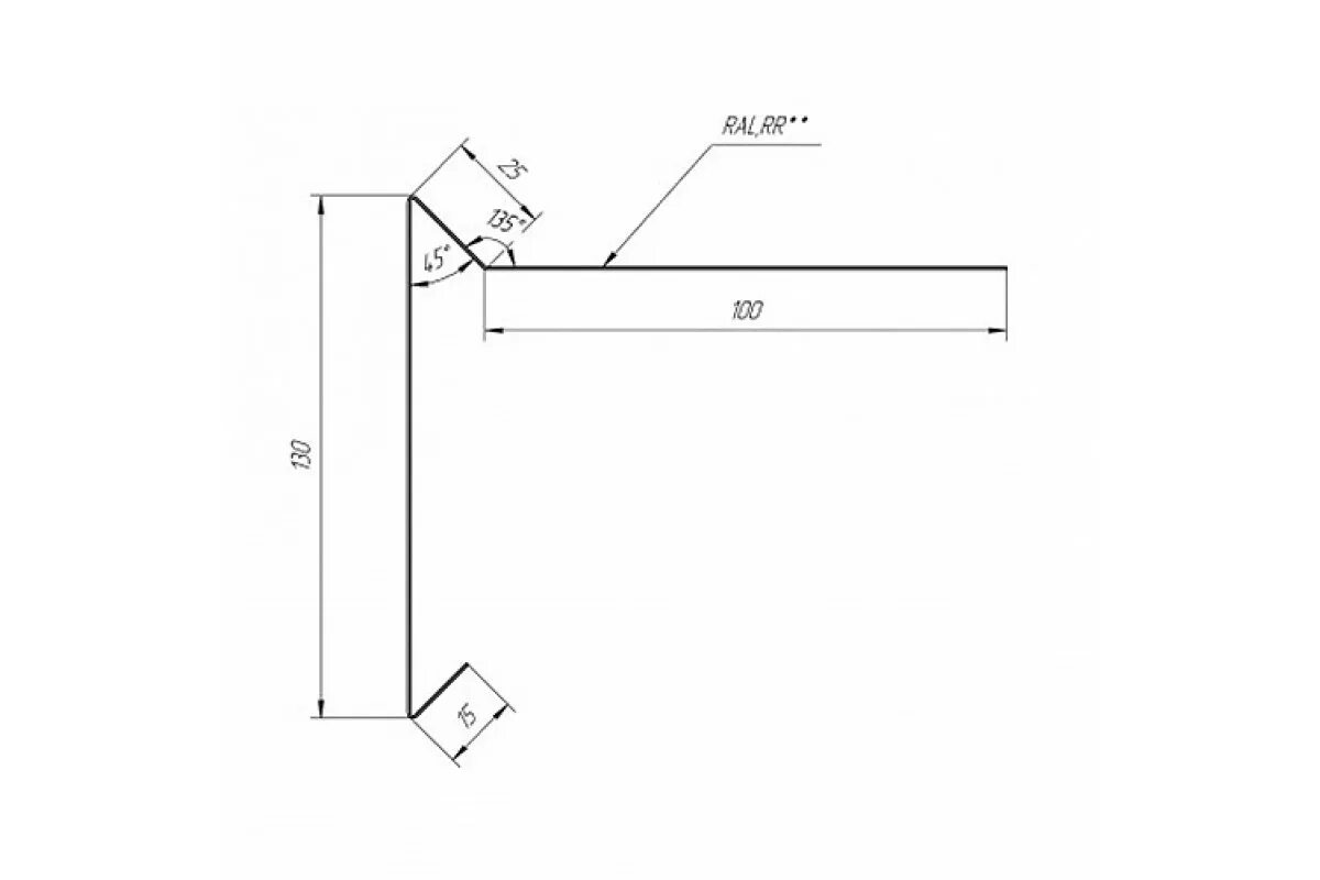 2000 0 25. Планка Ветровая для мягкой кровли 100х20х100. Ветровая планка 100х20х100. Ветровая планка 20х100х80х20. Планка Ветровая с отгибом для мягкой кровли 100х20х70 чертеж.