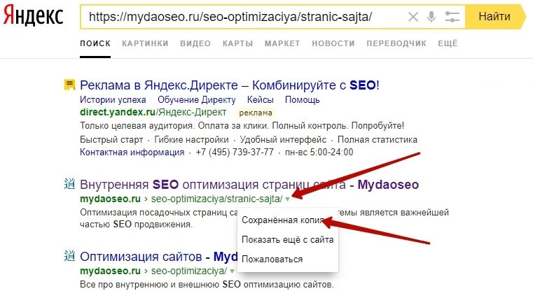Как сохранить сайт в яндексе. Сохраненная копия. Сохраненная копия сайта. Проверка сайта на сео ошибки.