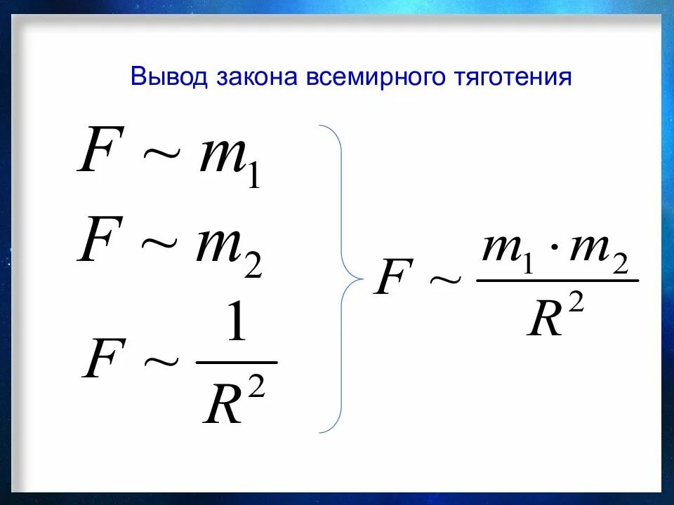 Закон Всемирного тяготения вывод формулы. Формула закона Всемирного тяготения в физике 9 класс. Вывод закона Всемирного тяготения. Сила Всемирного тяготения. Всемирное тяготение 9 класс