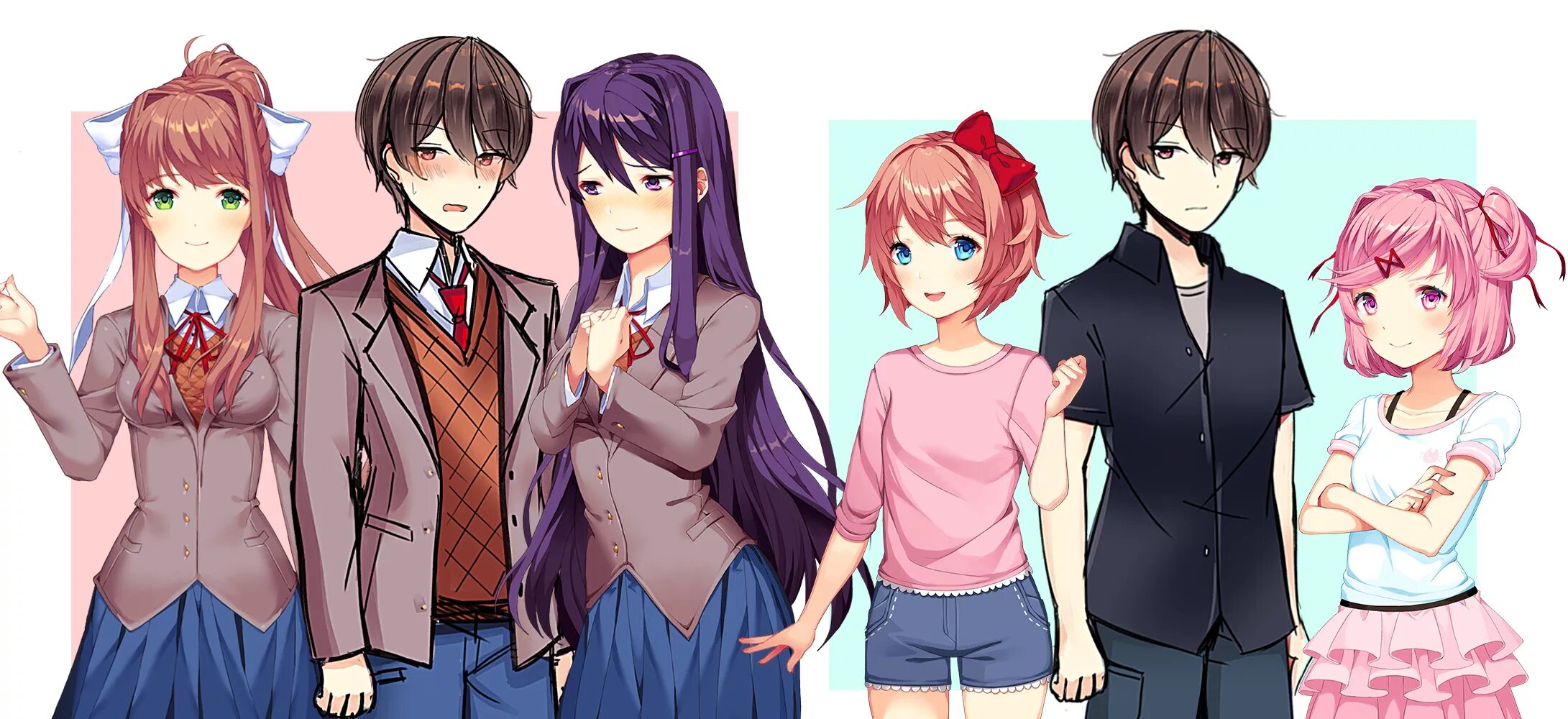 Протагонист ДДЛК. Doki Doki протагонист. Doki Doki Literature Club протагонист.