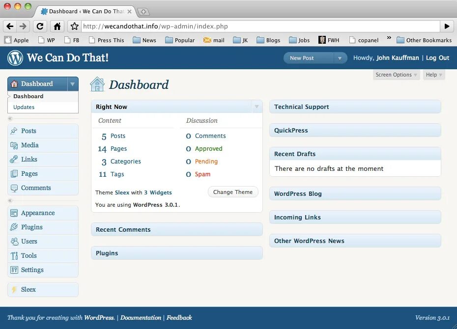 User tools