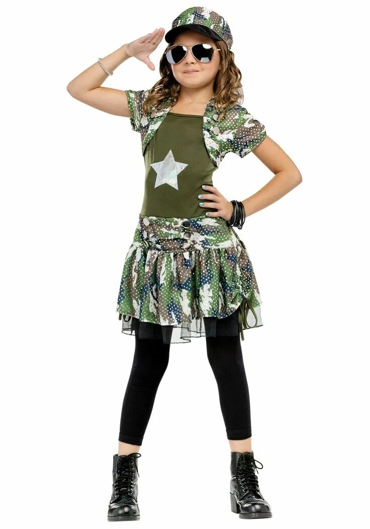 Одежда для девочек в стиле милитари. Военное платье для девочки. Камуфляжное платье для девочки. Стиль милитари для детей. Хаки девочкам