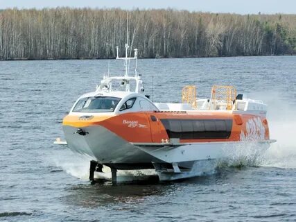 Скорость катера на подводных крыльях