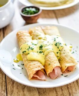 Блинчики с начинкой ветчина