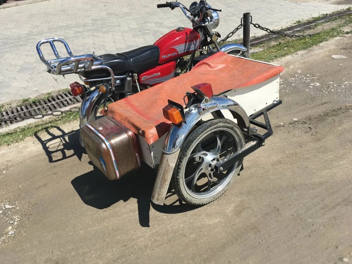 Альфа 110 с люлькой. Люлька на альфу. 50,кубов. Мопед альфа 110 с боковым прицепом. Альфа 110 с боковым прицепом.