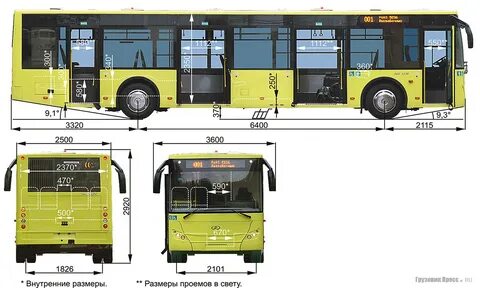 Техническая характеристика автобуса маз
