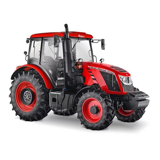 Retro Red Agricultural Tractor Under Birch Trees Stock Photo - Image of object, 