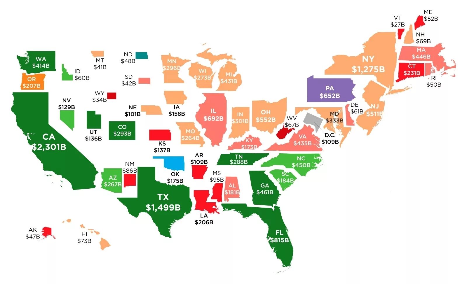 Экономика США по Штатам. Экономика США карта. Карта ВВП по Штатам США. Economist United States. State economy