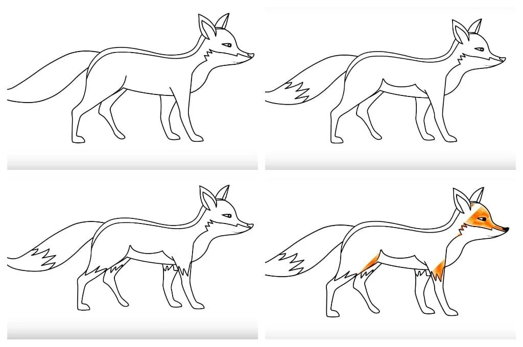Рисование лисы для дошкольников. Этапы рисования лисы. Лисичка поэтапно для детей. Схема рисования лисички для детей. Схема рисунка лисы.
