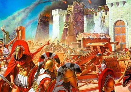 Опишите рисунки бои на улицах карфагена