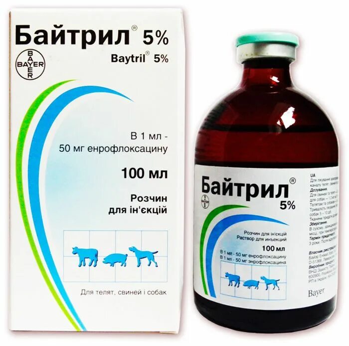 5% Байтрил 100 мл. Bayer (Байер) - байтрил 5%. Байтрил ® 5% флакон. 100 Мл.. Байтрил 2,5 % раствор для инъекций, фл. 100 Мл.