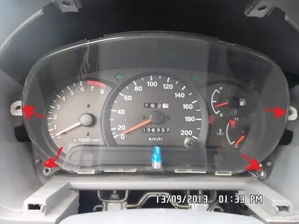 Лампочки на панели хендай акцент