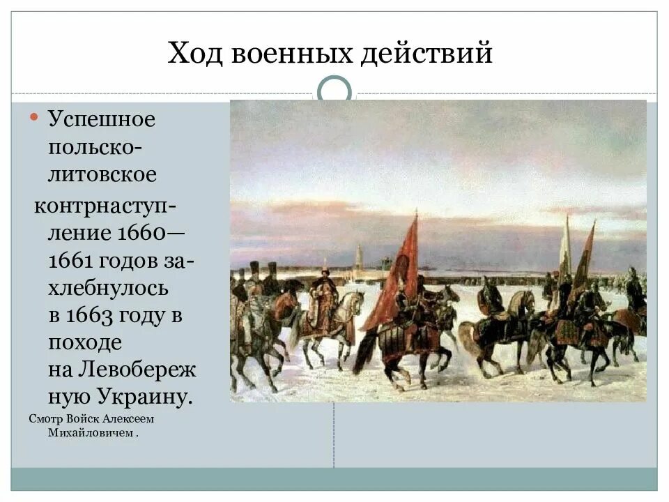 Битвы русско польской войны 1654-1667. 1654 год в истории россии 7 класс