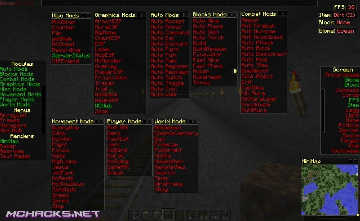 Packed client. Xave Hacked client. Чит Huzuni 1.5.2. Minecraft Hack client. Клиент майнкрафт с вводом никам.