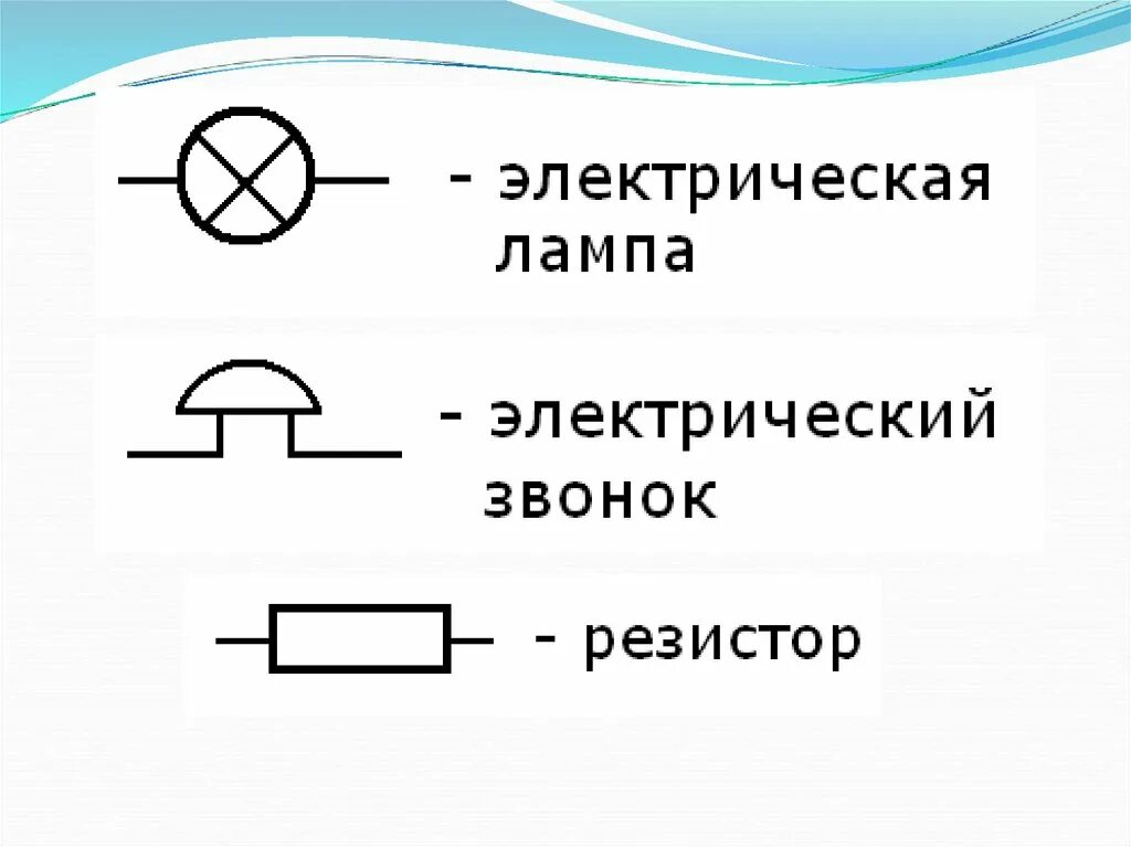 Схема электрической цепи звонка 8 класс. Звонок на электрической схеме обозначается. Эл цепь и ее составные части. Обозначения на схемах электрических цепей. Электрические элементы физики