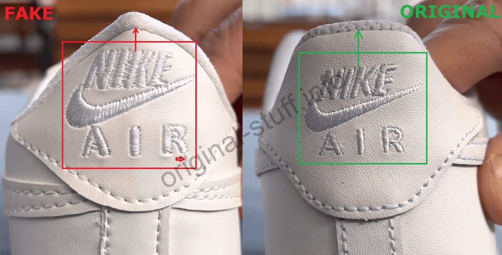 Бирка Nike Air Force 1. Подлинность nike