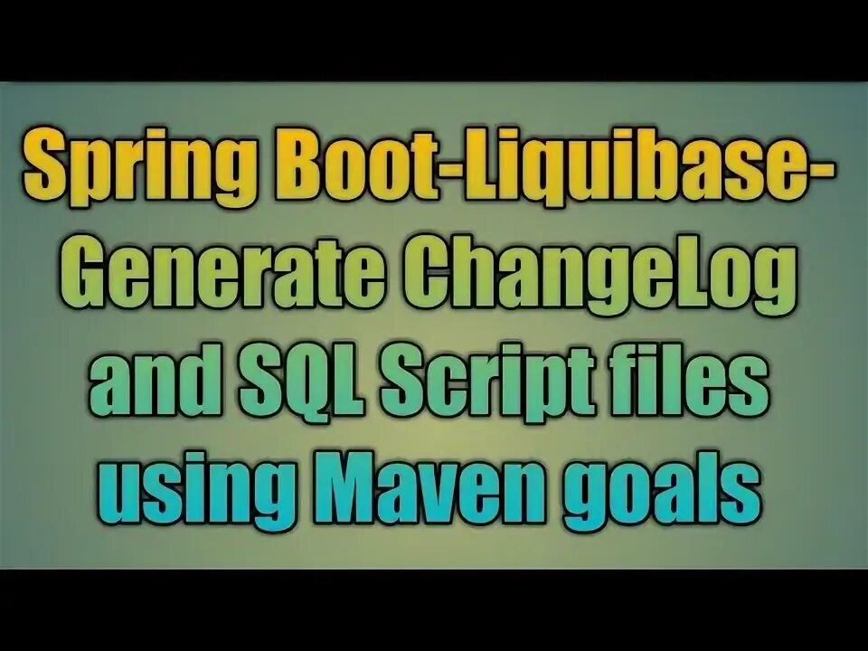 Db changelog liquibase. Db changelog liquibase