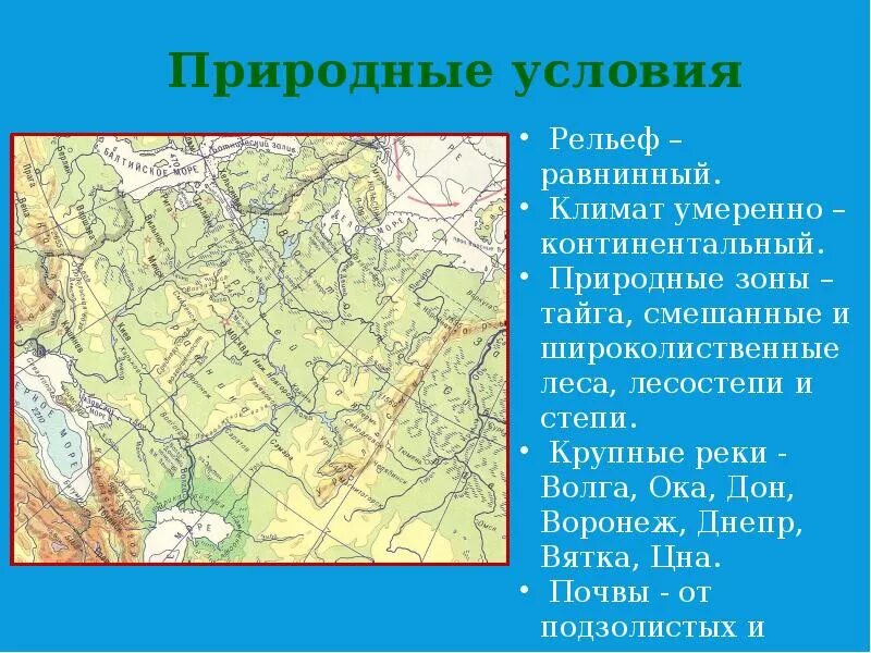 Центральная россия самое главное. Центральная Россия презентация. Презентация на тему Центральная Россия. Центральная Россия кратко. Рельеф природных зон.