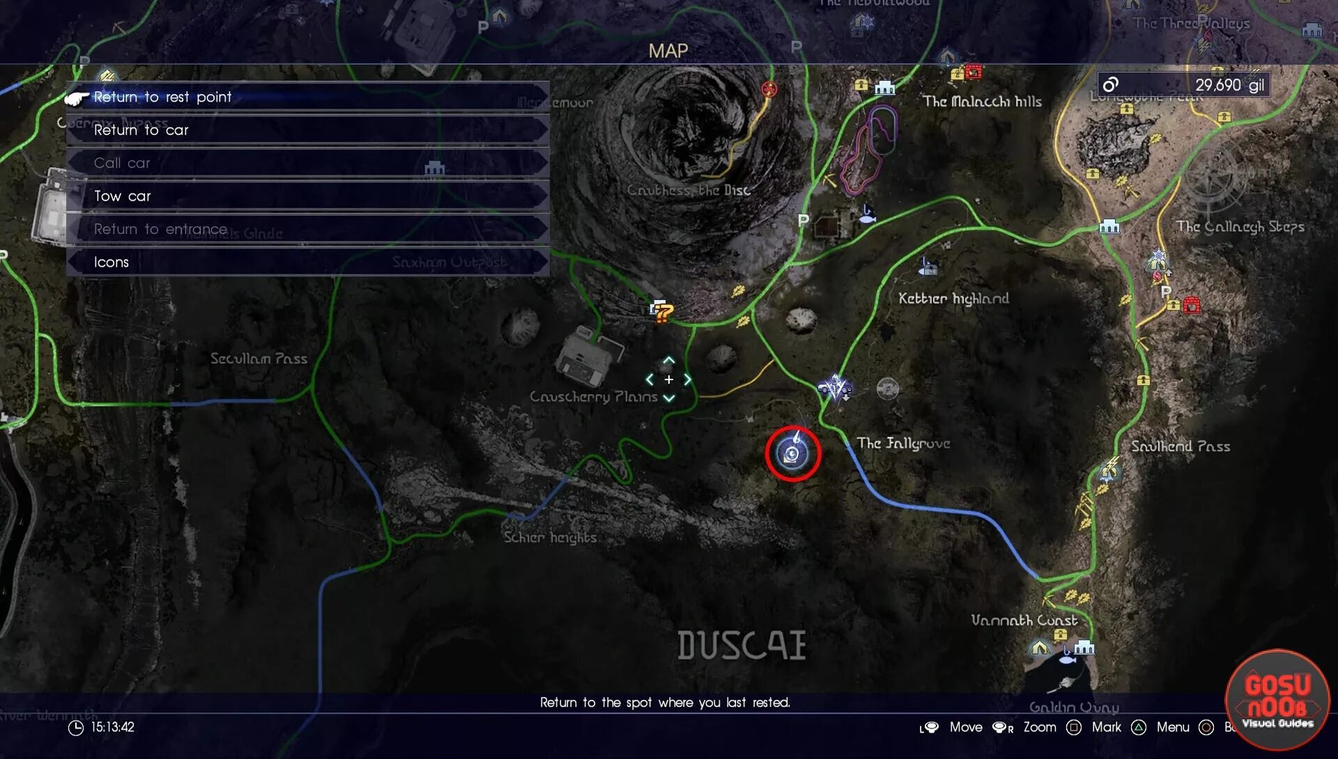 Map return