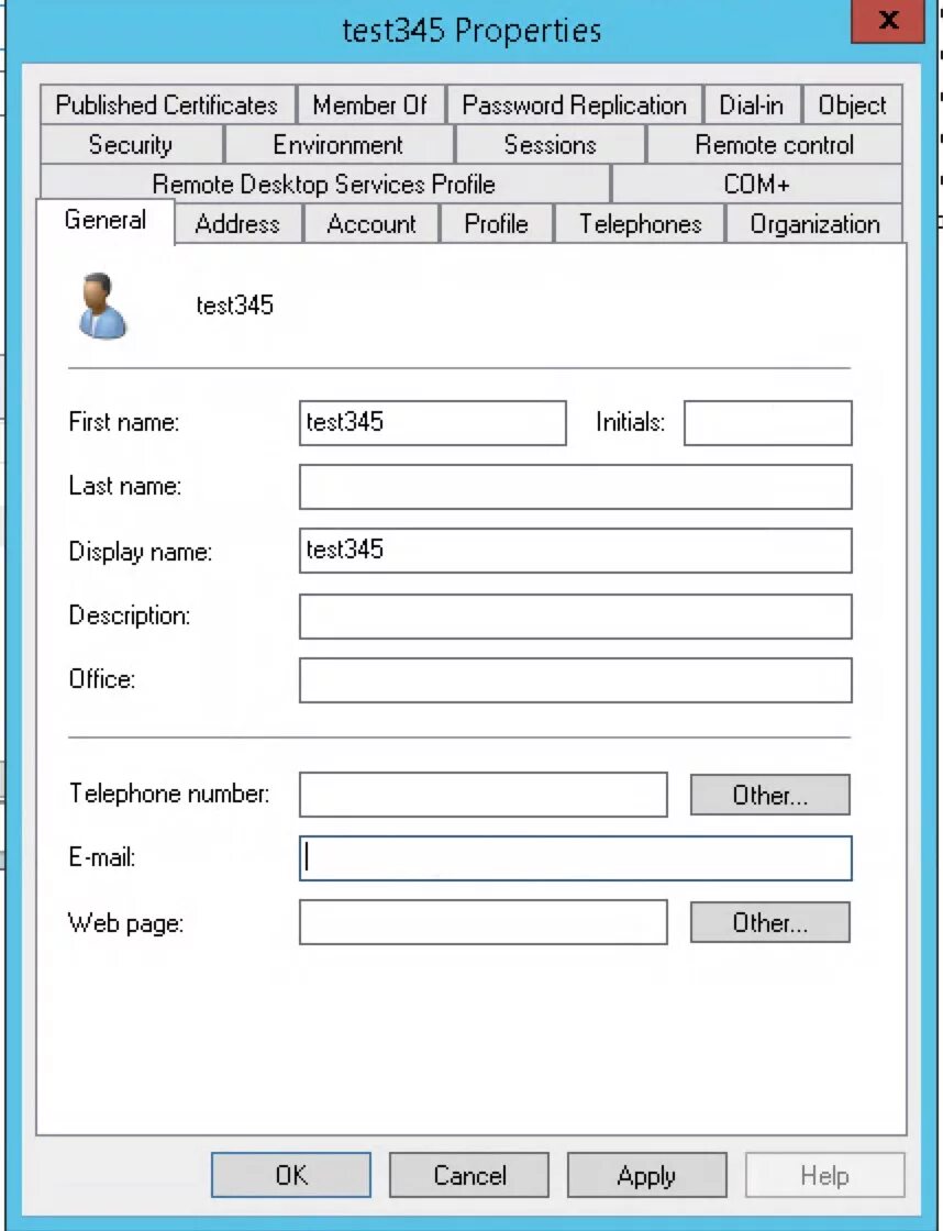 Test properties. Ad программа. Active Directory программа. Ad свойства пользователя. GITLAB LDAP.