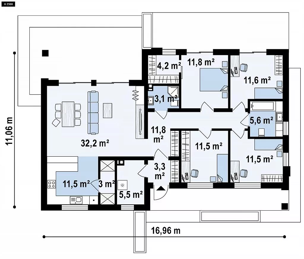 Планировка дома 4 комнаты. Z376 35 проект. Одноэтажный дом 70м2 планировка с тремя спальнями. Одноэтажный дом 125м2 планировка. Проекты домов 160м2 одноэтажный с сауной.