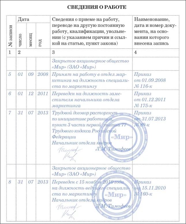 Пункт 3 часть 1 статья 77 тк. Как внести в трудовую книжку пропущенную запись образец. Заполнение трудовой книжки уволен. Запись в трудовой книжке уволен по собственному желанию. Как внести пропущенную запись о переводе в трудовую книжку образец.