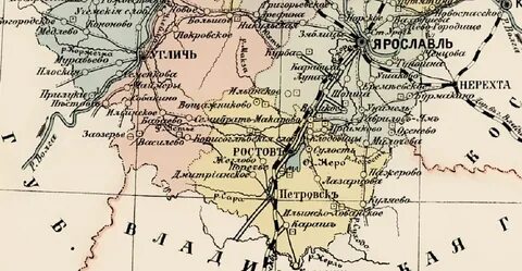 Ярославская губерния карта