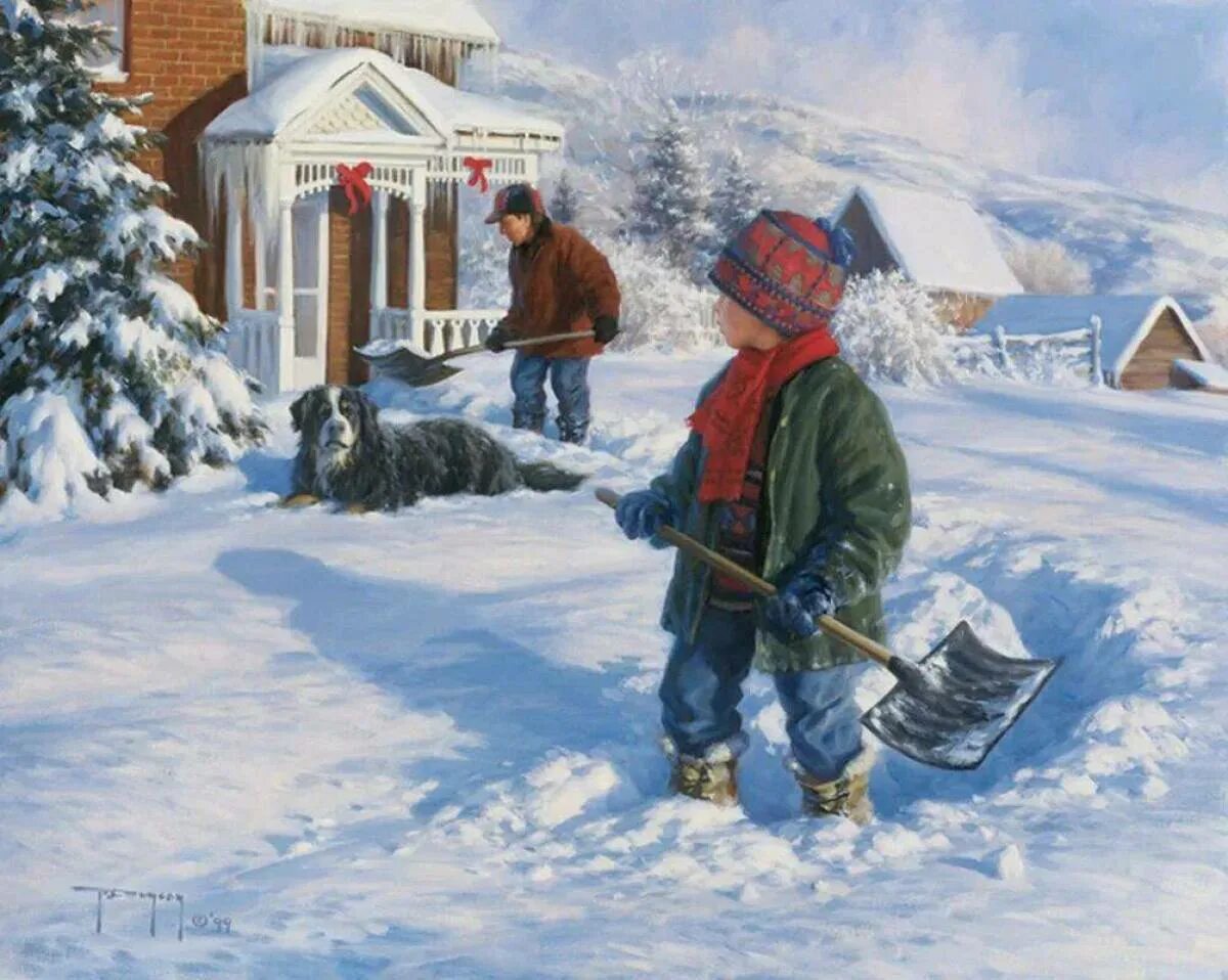 Крестьянин зимой. Зимний труд. Зимний труд людей. Зимние игры для детей. Зимний труд.