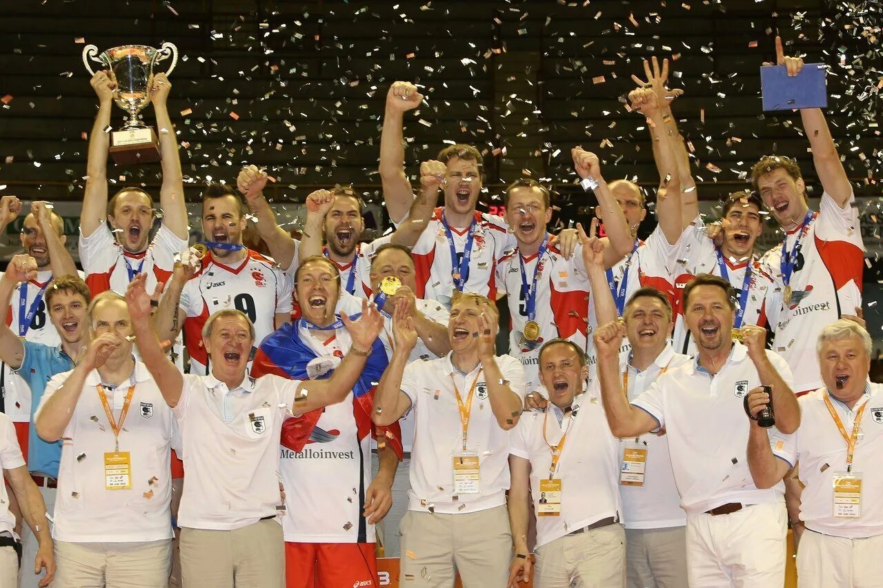 Чемпионы по волейболу среди мужчин. Белогорье волейбол 2014.