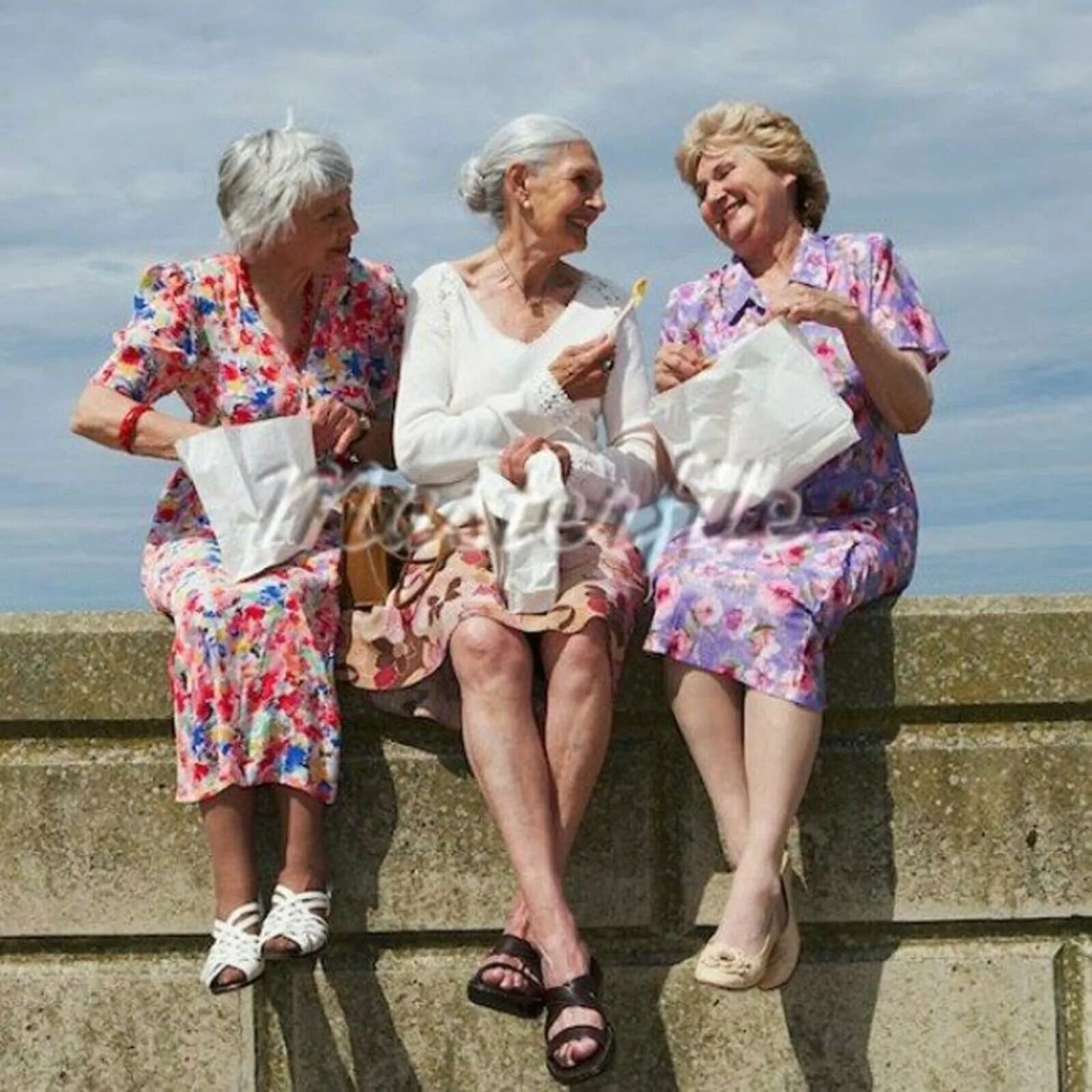 Хочу старых бабушек. Пожилые подруги. Подруги в возрасте. Старушки подружки. Две пожилые женщины.