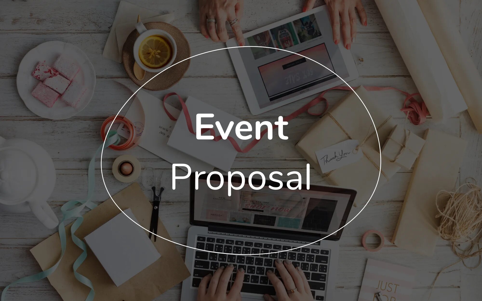 Event proposal Cover Page. Event предложения