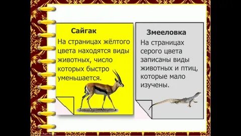 Урок красная книга 4 класс
