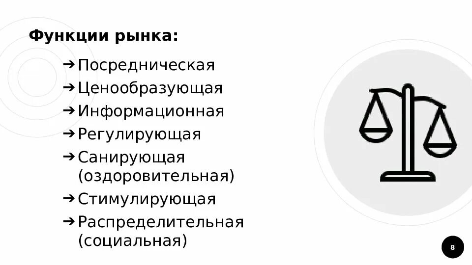 Роль рыночных инструментов