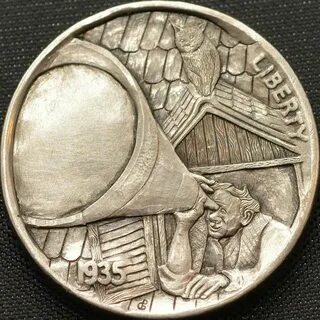 Контррельефный рисунок на медали