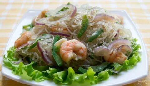 Рецепт фунчозы с креветками
