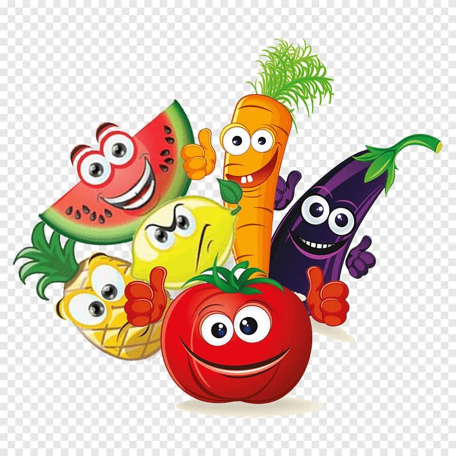 Мультяшные овощи и фрукты. Овощи с глазками для детей. Веселые овощи. Веселые фрукты.