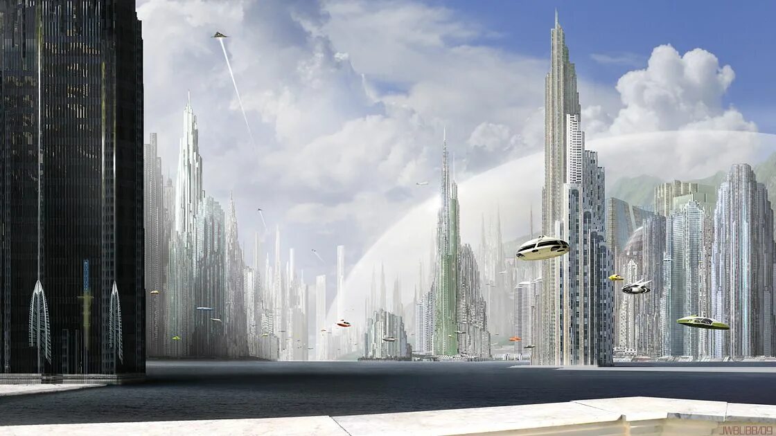 Будущее место. Город будущего. Небоскребы будущего. Улица будущего. Космические города будущего.