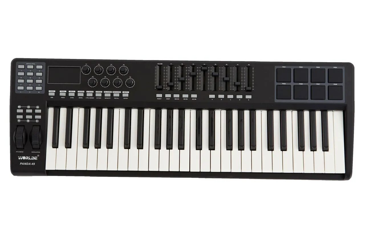 Миди клавиатура 4 октавы. Midi-клавиатура worlde panda 61. midi-клавиатура worlde panda 49. midi контроллер worlde panda 200. midi-клавиатура worlde kx61c.