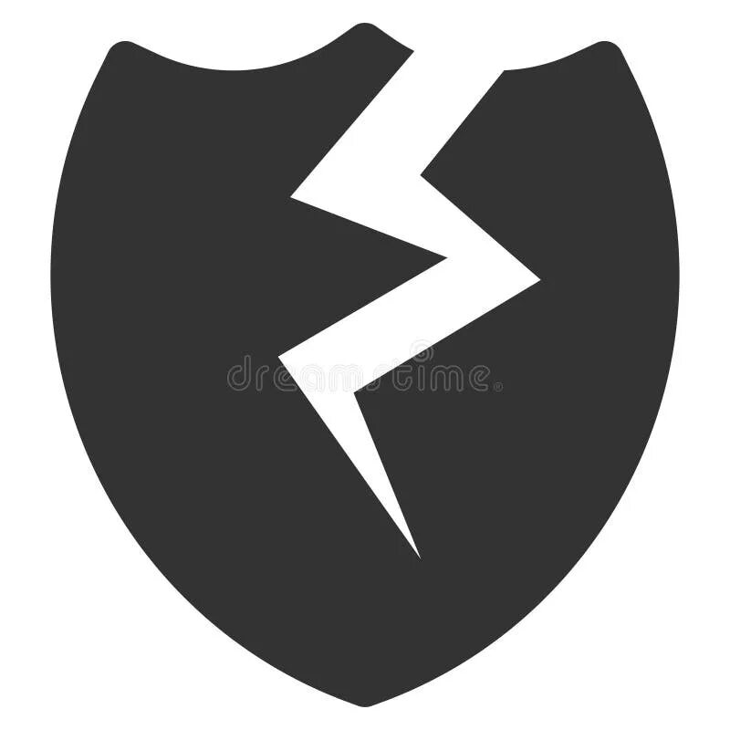 Broken shield