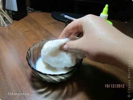 Поделки из ваты и клея пва